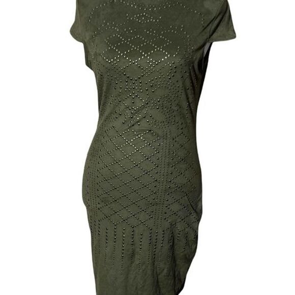 Windsor Jeweled Short Forest Green Dress Medium *read description* - Picture 1 of 8